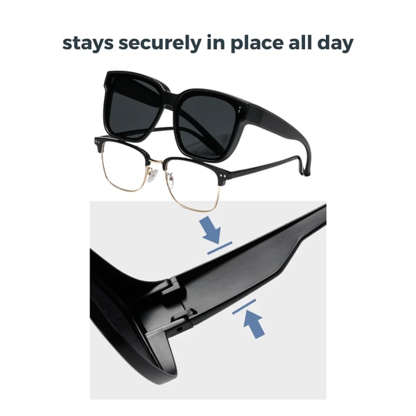 🔥 Fit Over Sunglasses 😎🕶️ Stylish Sun Protection That Fits Over Your Glasses!