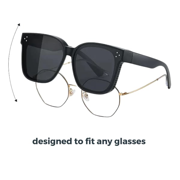 🔥 Fit Over Sunglasses 😎🕶️ Stylish Sun Protection That Fits Over Your Glasses!