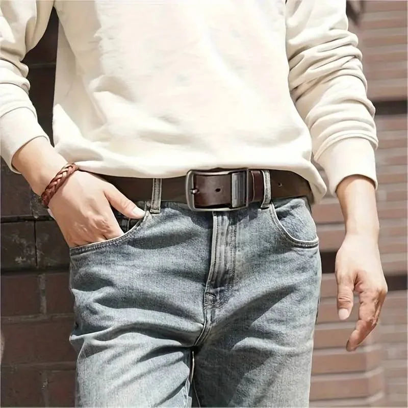 🔥 Last Day Promotion – 49% OFF! 🎉 Men's Business Leather Belt 👔✨ Classic & Sophisticated Style!
