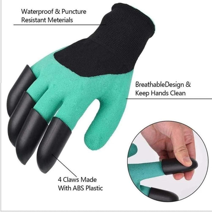 🧤 Waterproof Gardening Gloves with Claws 🌱✨ Dig, Plant & Protect with Ease!