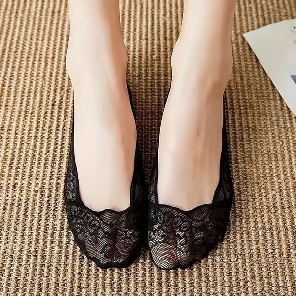 🧦 Lace No-Show Liner Socks for Women ✨ Invisible Comfort with a Touch of Elegance!