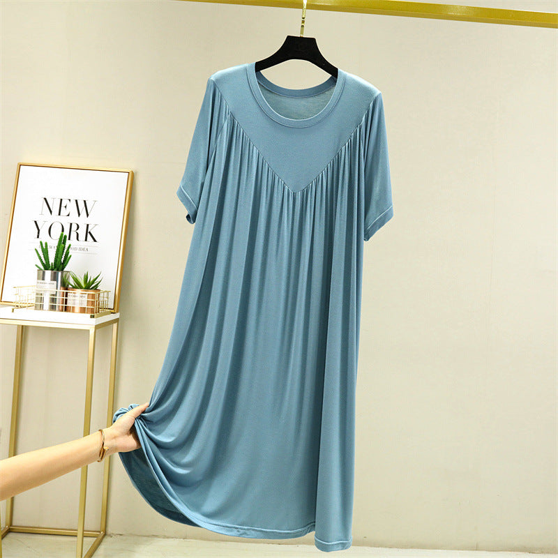 🔥 Super Soft Short Sleeve Pajama Dress 😴👗 Ultimate Comfort & Relaxed Fit! ✨