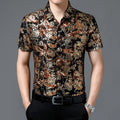 🔥Last Day Sale 49% OFF👔 Men's Summer Loose Fit Iron-Free Silk Shirt ☀️✨ Cool, Wrinkle-Free & Effortlessly Stylish!