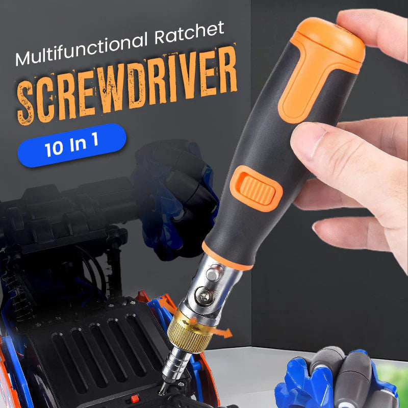 🔧✨ 10-in-1 Ratchet Screwdriver – Multi-Function Precision Tool 🛠️